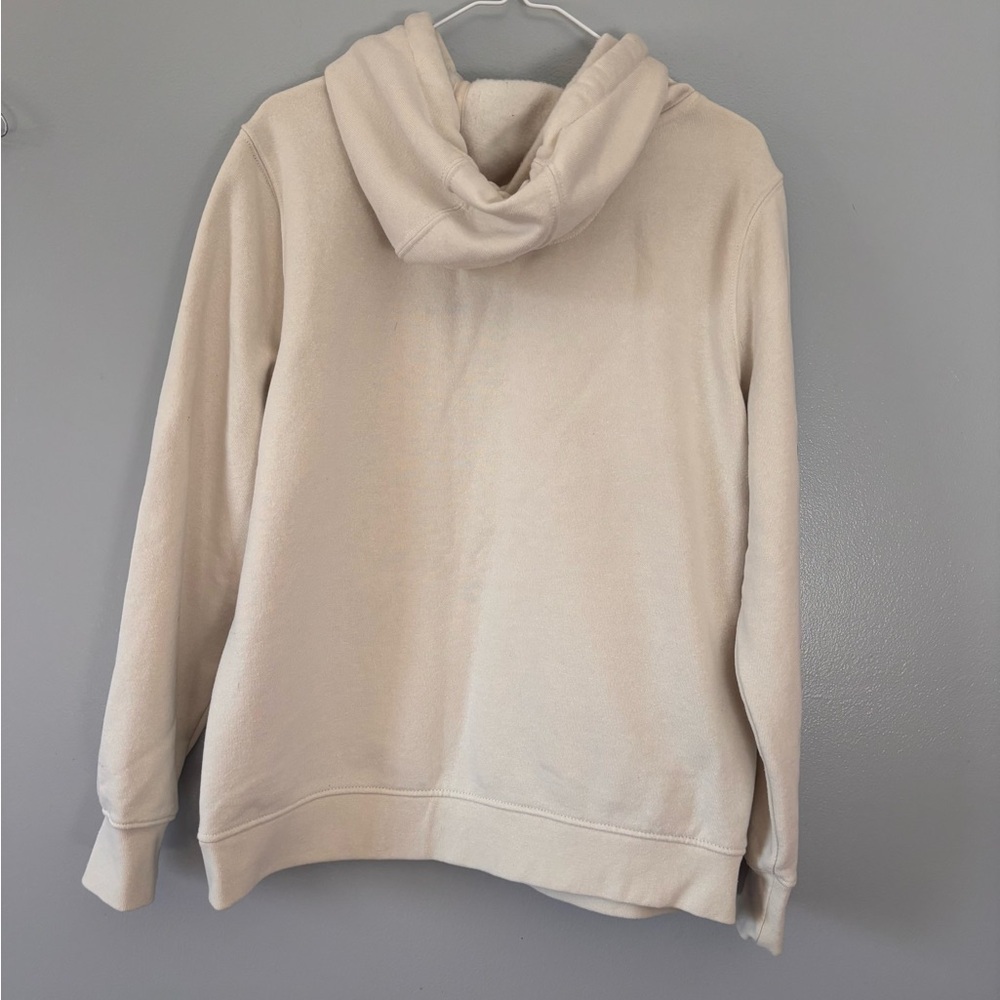 Carhartt Hooded Sweatshirt. Womens Large Cream And Orange. Beautiful color. - Picture 3 of 4